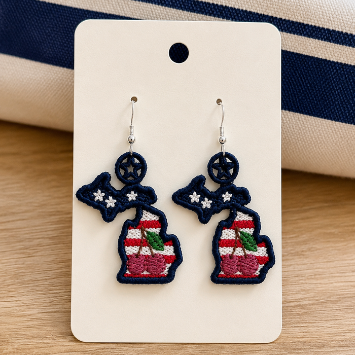 Michigan -  Rock My State Design Set (Downloadable Machine Embroidery Design)