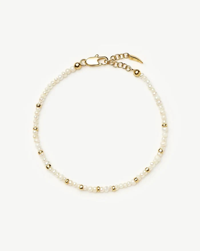 Micro Pearl Beaded Bracelet | 18k Gold Plated/Pearl Bracelets Missoma