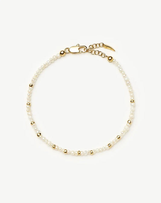 Micro Pearl Beaded Bracelet | 18k Gold Plated/Pearl Bracelets Missoma