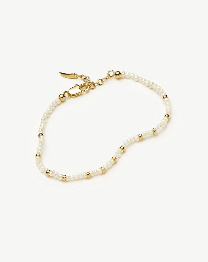 Micro Pearl Beaded Bracelet | 18k Gold Plated/Pearl Bracelets Missoma