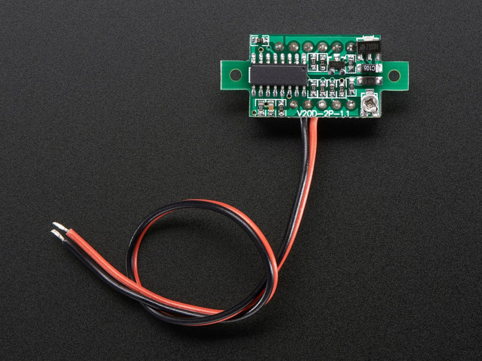 Mini 2-wire Volt Meter (3.2 - 30 VDC) by The Pi Hut - The Pi Hut