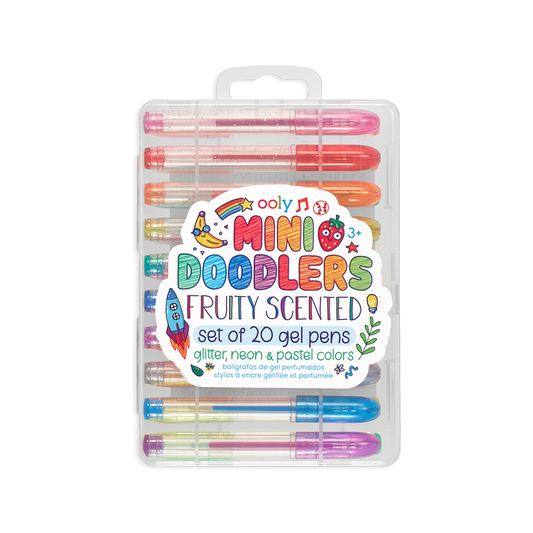 OOLY Mini Doodlers Scented Gel Pens - Set of 20 in case