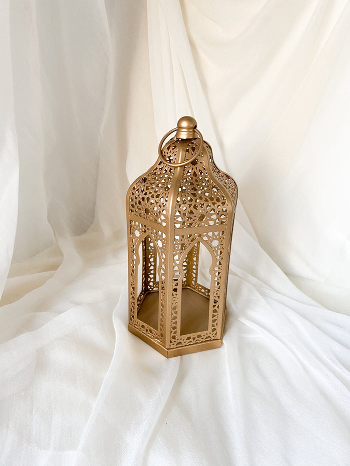 Mini Moroccan Lanterns gold filigree