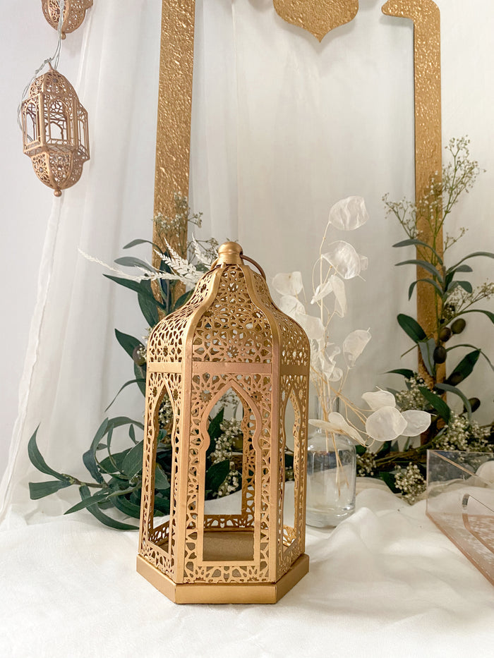 Mini Moroccan Lanterns gold filigree