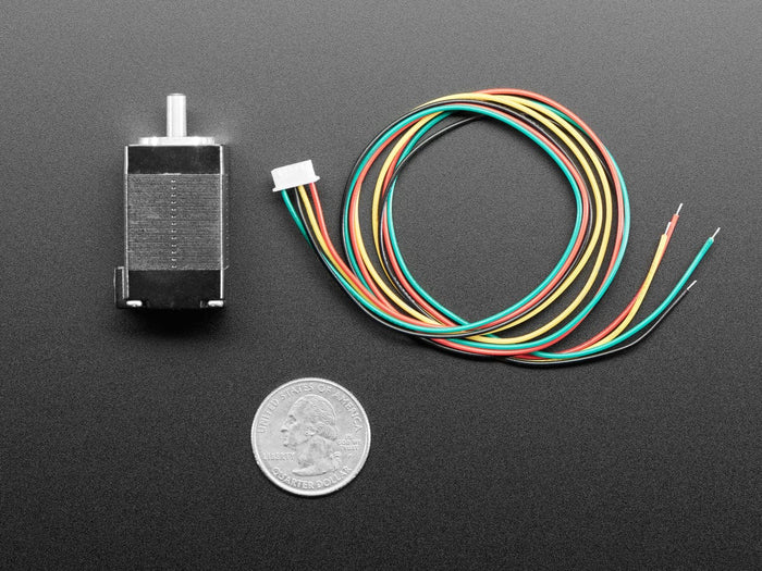 Mini Stepper Motor - 200 Steps - 20x30mm NEMA-8 Size by The Pi Hut - The Pi Hut