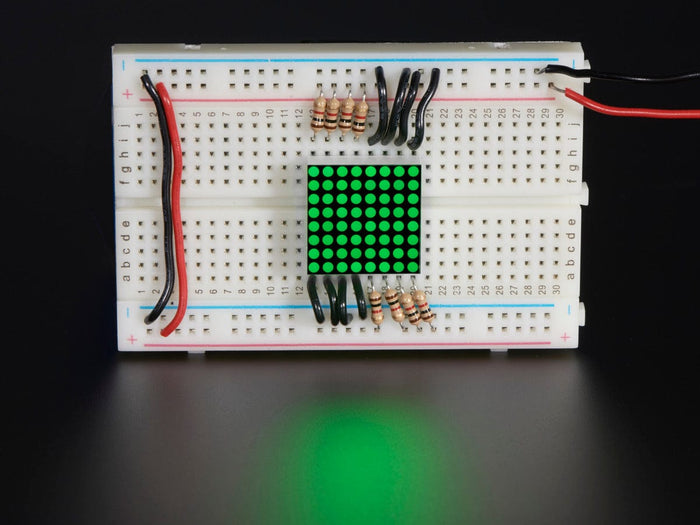 Miniature 0.8" 8x8 Pure Green LED Matrix (KWM-20882CPGB) [Discontinued] by The Pi Hut - The Pi Hut