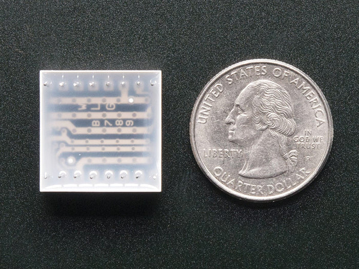 Miniature 0.8" 8x8 Pure Green LED Matrix (KWM-20882CPGB) [Discontinued] by The Pi Hut - The Pi Hut