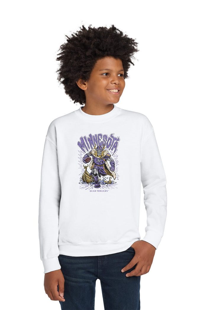 MINNESOTA FOOTBALL v1 KIDS CREWNECK SWEATSHIRT – Kids clothes – Dead Threads Apparel