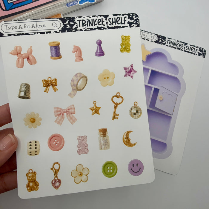 Miscellaneous Trinkets Sticker Sheet