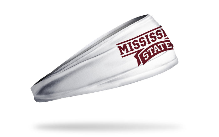 Mississippi State University: Wordmark White Big Bang Lite Headband - View 2