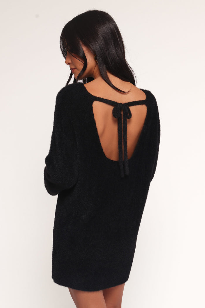Petal and Pup USA DRESSES Mitchell Knit Mini Dress - Black