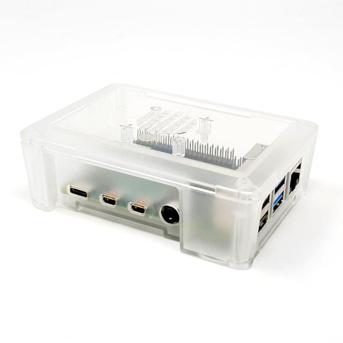 Modular Raspberry Pi 4 Case - Clear by The Pi Hut - The Pi Hut