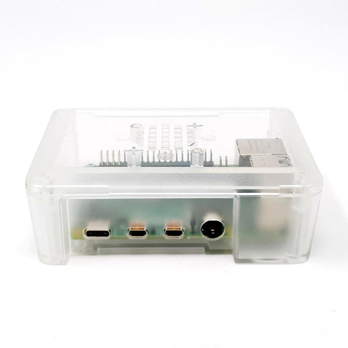 Modular Raspberry Pi 4 Case - Clear by The Pi Hut - The Pi Hut