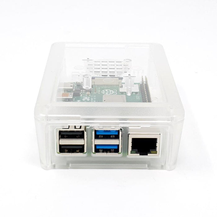 Modular Raspberry Pi 4 Case - Clear by The Pi Hut - The Pi Hut
