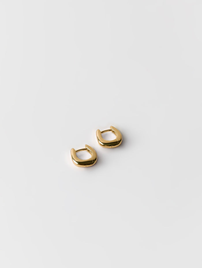 Wolf Circus Molly Huggie Hoop Earrings in Gold-Earrings-wolfcircus.com