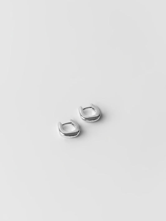 Wolf Circus Molly Huggie Hoop Earrings in 925 Sterling Silver-Earrings-wolfcircus.com