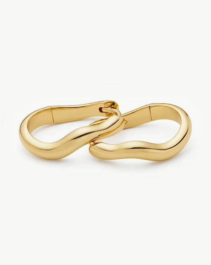 Molten Classic Small Hoop Earrings | 18k Gold Plated Earrings Missoma