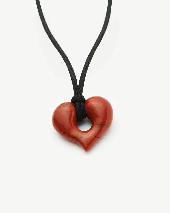 Molten Heart Gemstone Pendant Cord Necklace Necklace Missoma