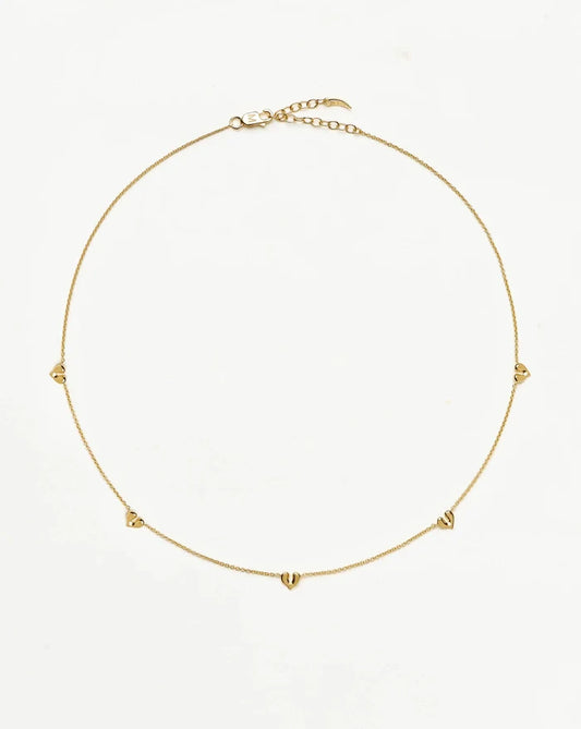 Molten Heart Mini Charm Choker | 18k Gold Vermeil Necklace Missoma