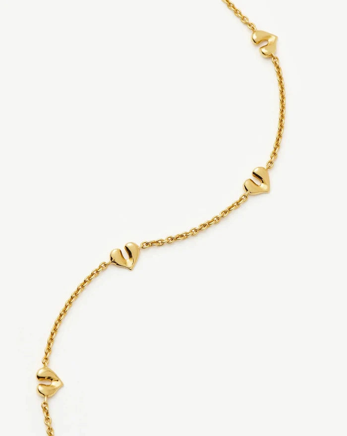 Molten Heart Mini Charm Choker | 18k Gold Vermeil Necklace Missoma