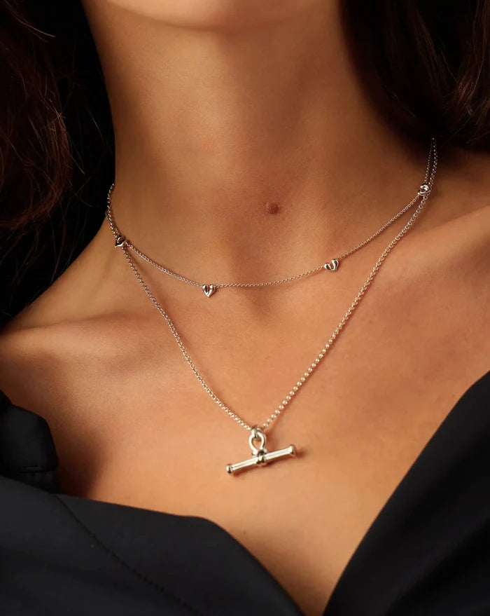 Molten Heart Mini Charm Choker | Sterling Silver Necklace Missoma
