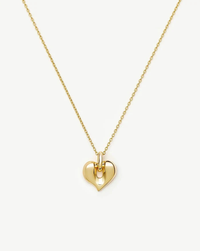 Molten Heart Pendant Necklace | 18k Gold Plated Necklace Missoma