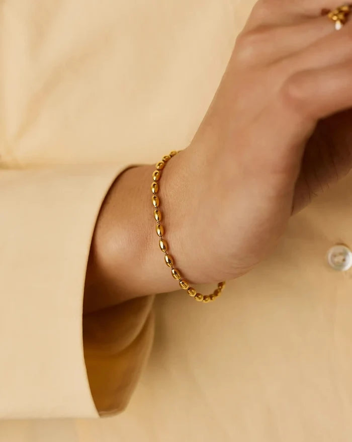 Molten Olive Chain Bracelet | 18k Gold Plated Bracelets Missoma