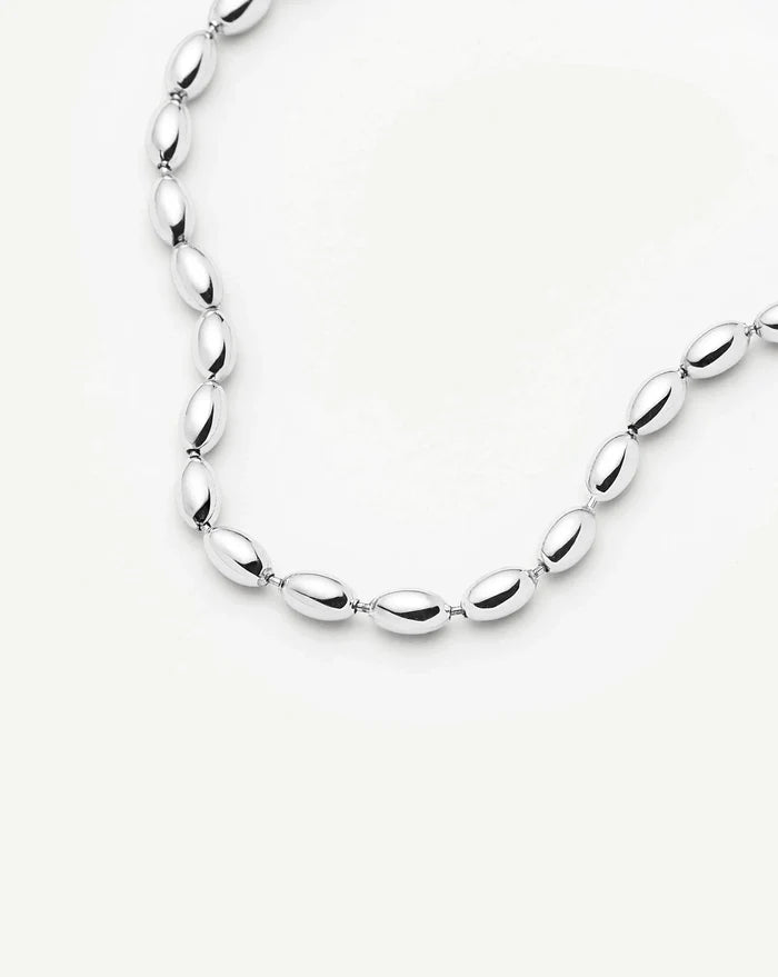 Molten Olive Chain Bracelet | Silver Plated Bracelets Missoma