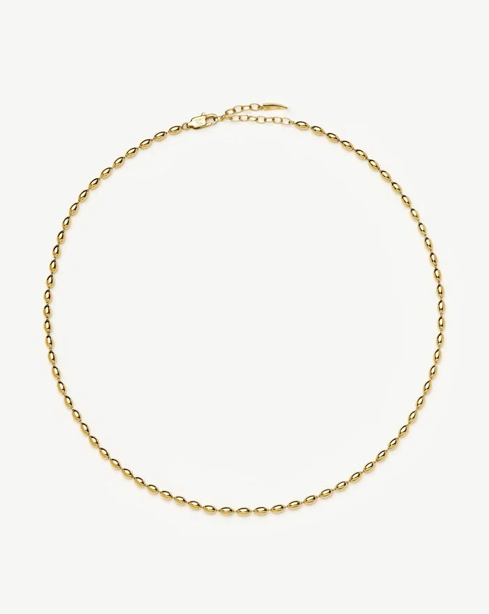 Molten Olive Chain Necklace | 18k Gold Plated Necklaces Missoma