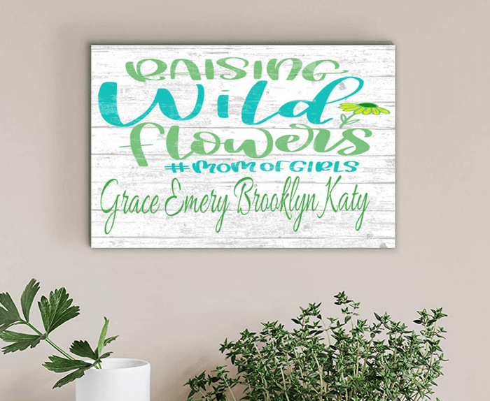 Mom Of Girls Gift Sign PERSONALIZED with Names of Daughters - Broad Bay Personalized Gifts Shipped Fast