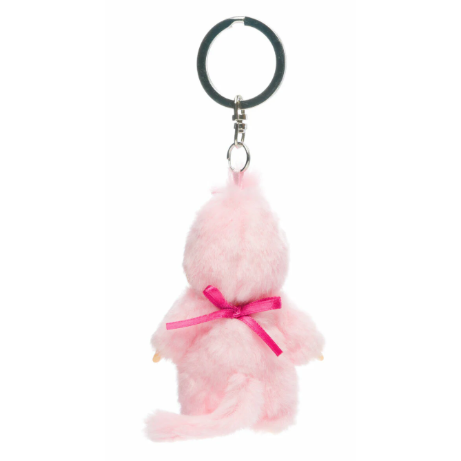 Monchhichi 4 Inch Bebichhichi Cherry Blossom Plush Doll Keychain