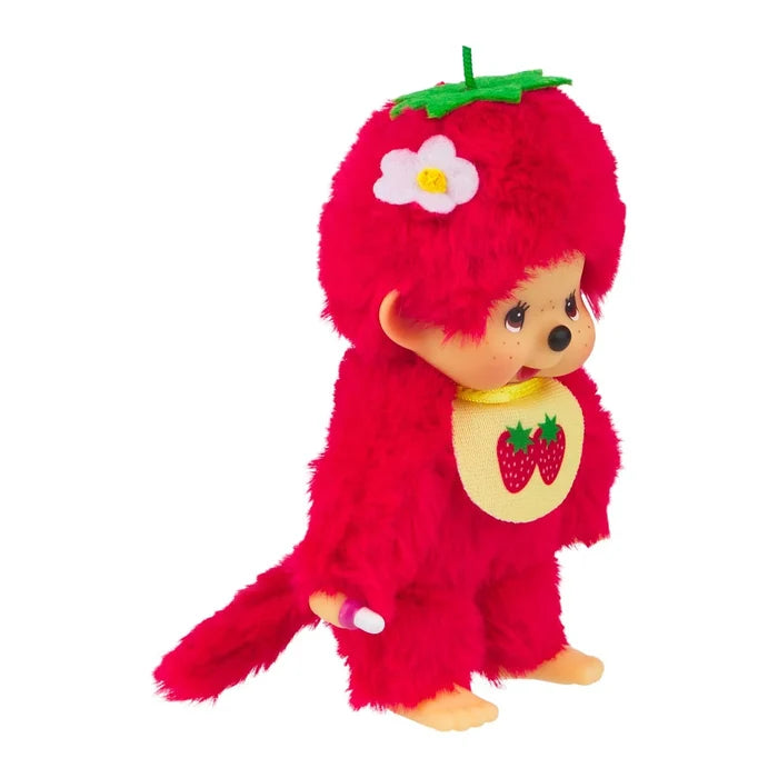 Monchhichi 5.5 Inch Fruit Colors Strawberry Red Plush Doll Toy