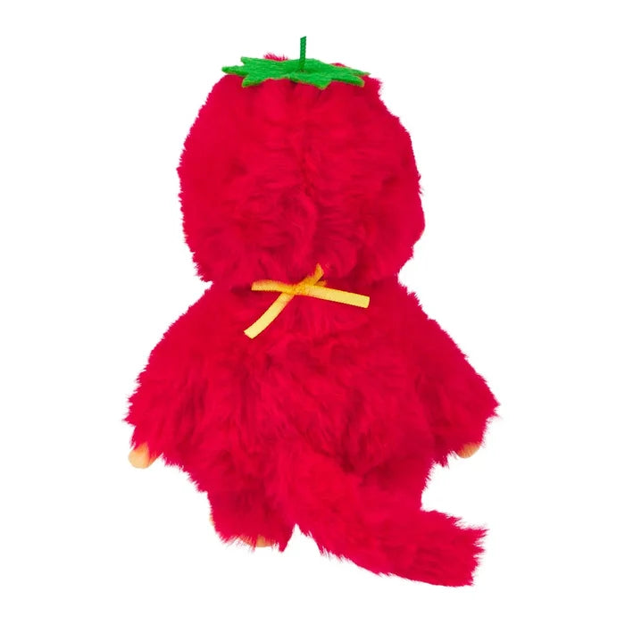 Monchhichi 5.5 Inch Fruit Colors Strawberry Red Plush Doll Toy