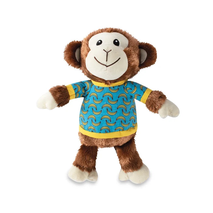 Monkey Bananas Plush Dog Toy