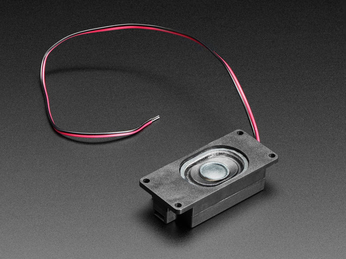 Mono Enclosed Speaker with Plain Wires - 3W 4 Ohm by The Pi Hut - The Pi Hut