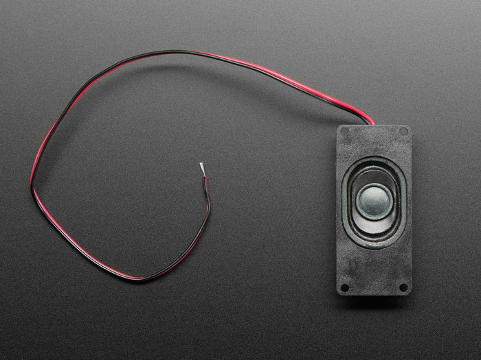 Mono Enclosed Speaker with Plain Wires - 3W 4 Ohm by The Pi Hut - The Pi Hut