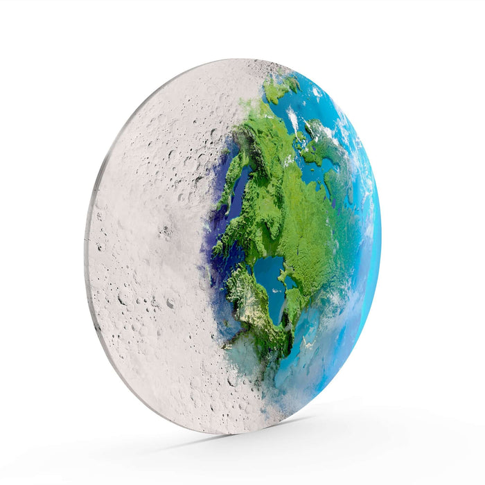Moon and Earth Wall Decor - Artwork available at Dekadron for $129.90