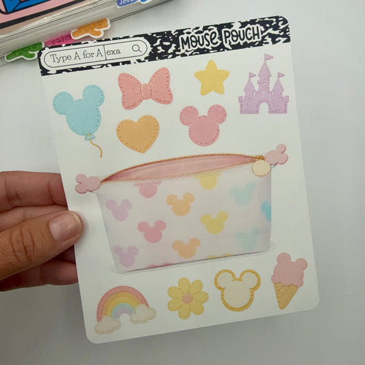 Mouse Pouch Jumbo Journaling Sticker Pocket