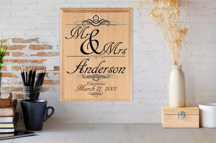 mr and mrs sign