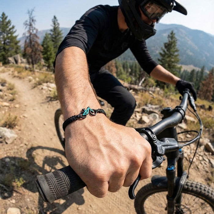 MTB Mint Bike Braided Bracelet