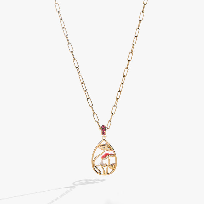 Mushroom Pendant Necklace