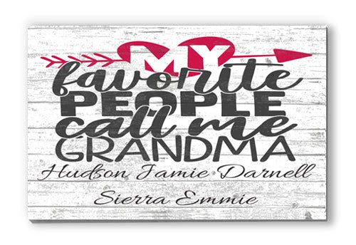 grandma sign with grandkids names