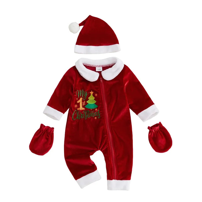 MY FIRST CHRISTMAS Santa Jumpsuit