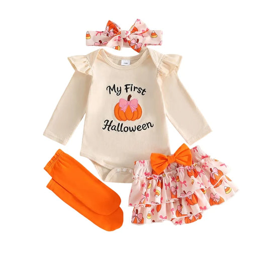 MY FIRST HALLOWEEN Ruffle Skirt Outfit