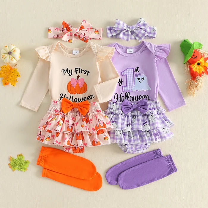 MY FIRST HALLOWEEN Ruffle Skirt Outfit