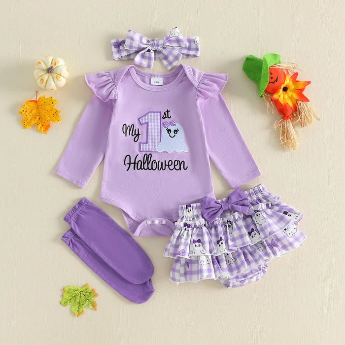 MY FIRST HALLOWEEN Ruffle Skirt Outfit