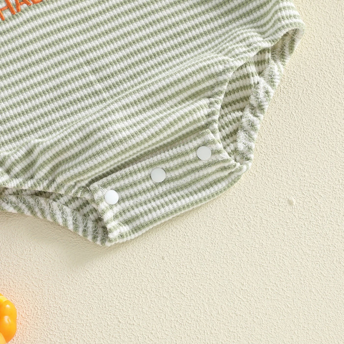 MY FIRST HALLOWEEN Striped Long-Sleeve Onesie