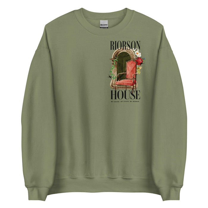 My house My chair My woman Sweatshirt - The Bean Workshop - Fourth Wing, Rebecca Yarros, sweater, sweatshirt, The Empyrean, Violet and Xaden, Violet Sorrengail, Xaden Riorson