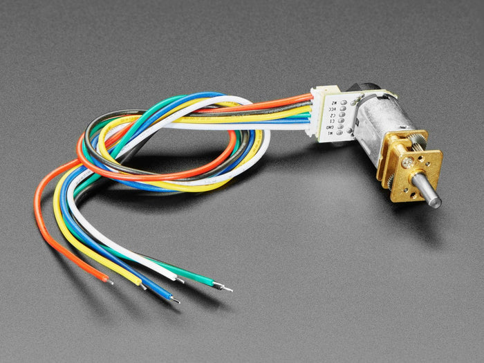 N20 DC Motor with Magnetic Encoder - 6V with 1:100 Gear Ratio by The Pi Hut - The Pi Hut