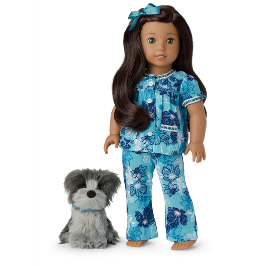 Nanea’s™ Floral Pajamas & Dog (Historical Characters)
